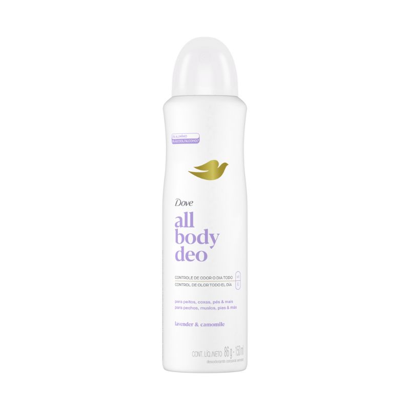 DESODORANTE AEROSOL DOVE ALL BODY DEO LAV & CAMOMILE
