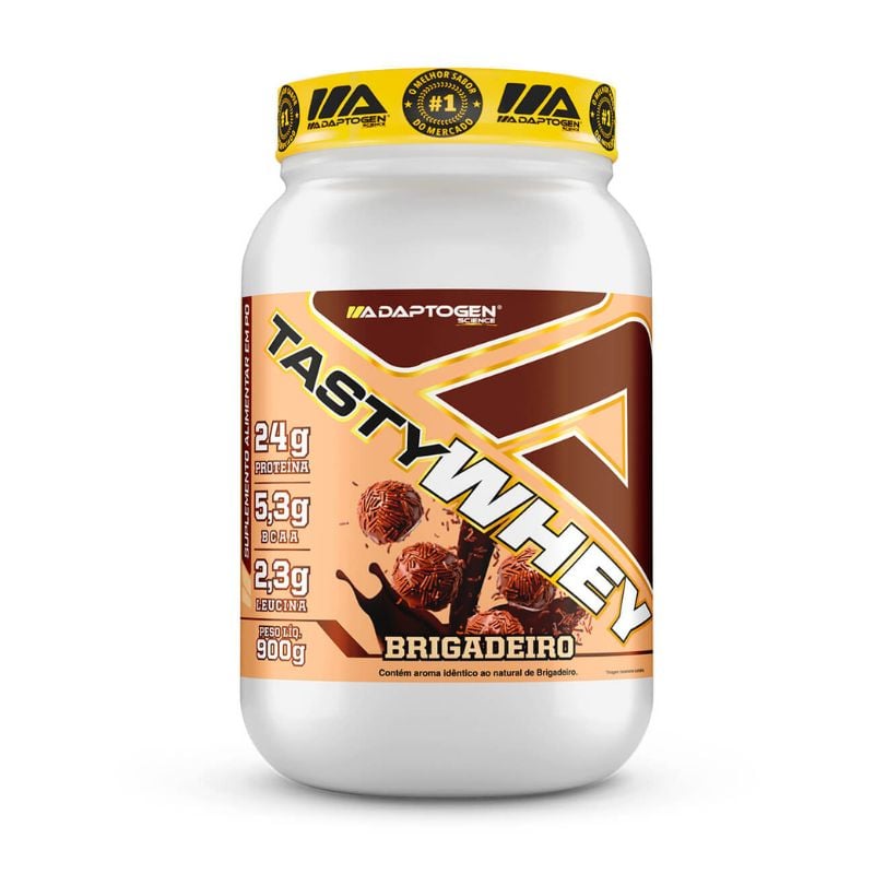 Suplemento Alimentar Adaptogen Tasty Whey Brigadeiro 900g