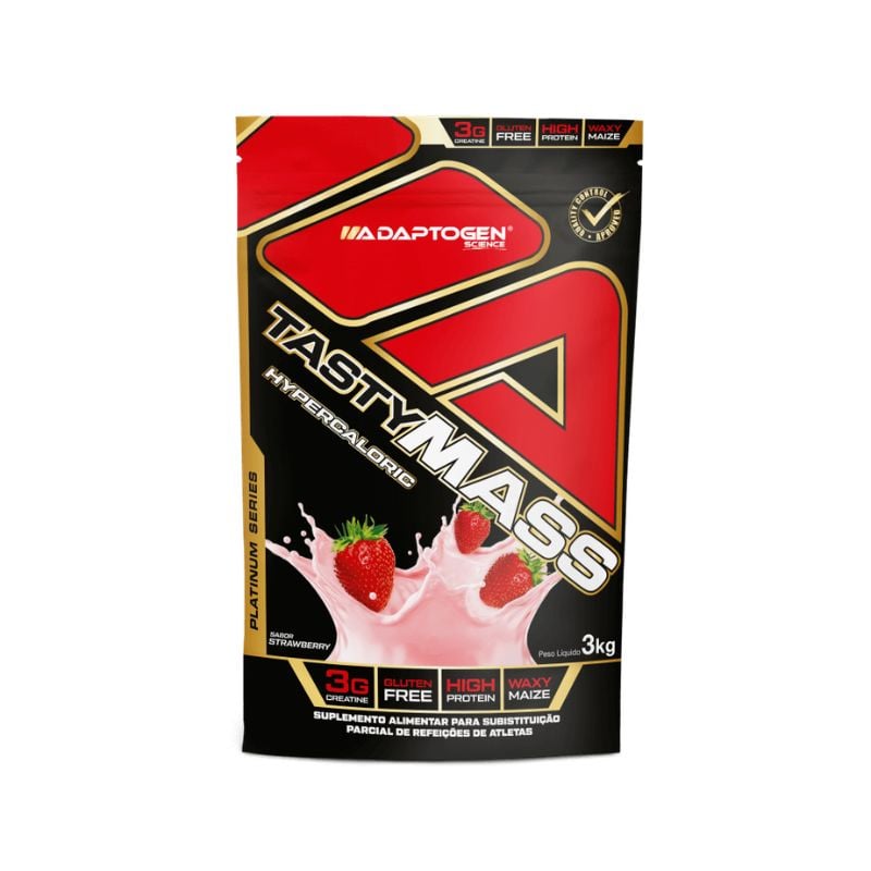 Suplemento Alimentar Adaptogen Tasty Mass Hypc Morango 3Kg