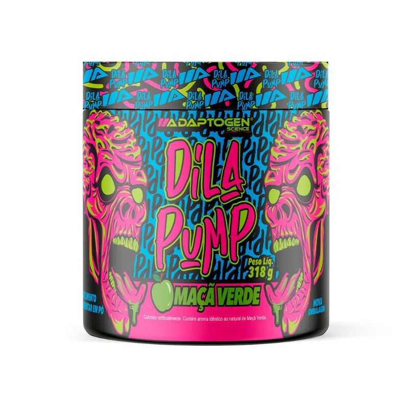 Suplemento Alimentar Adaptogen Dila Pump Maçã Verde 318g