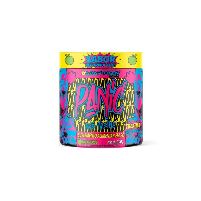 Suplemento Alimentar Adaptogen Panic Pré-Treino Maçã Verde 300g