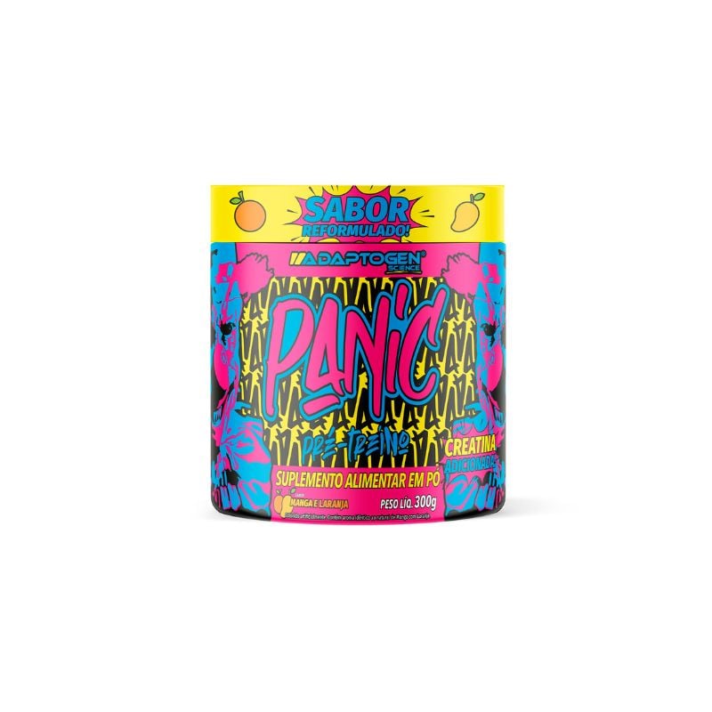 Suplemento Alimentar Adaptogen Panic Pré-Treino Morango & Melancia 300g