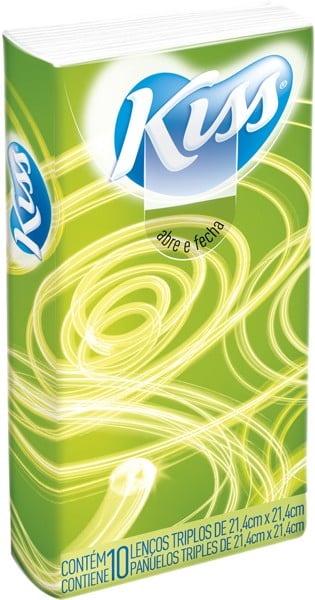 Lenços de Papel KISS Bolso com 10 unidades