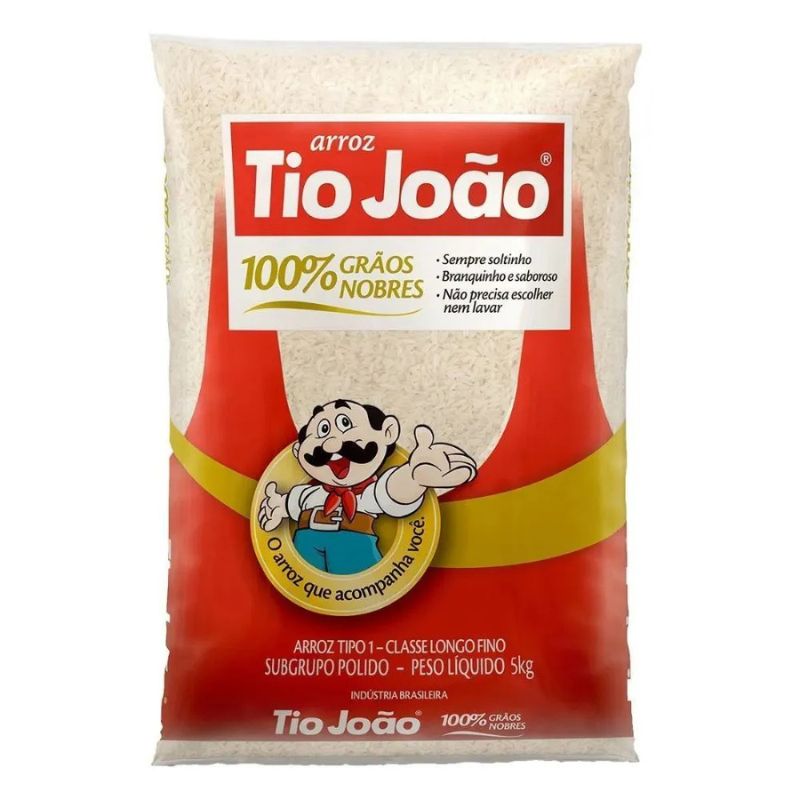 Arroz Tio João Classe Longo Fino Tipo 1 /5 KG