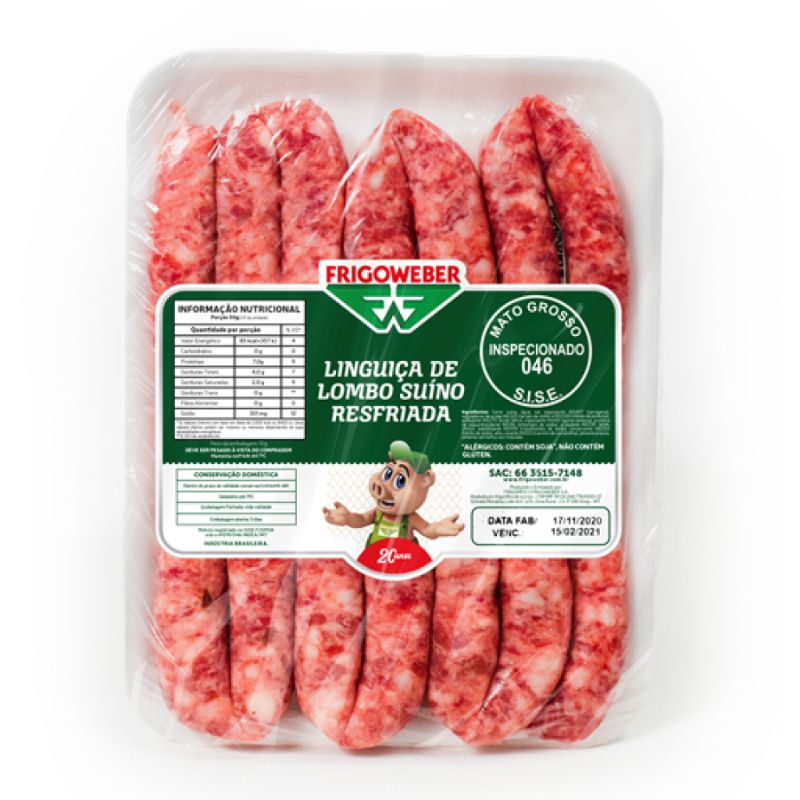 Linguiça Frigoweber Lombo KG