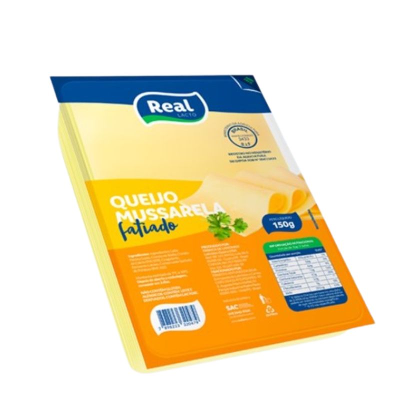 Queijo Mussarela Real Fatiado 150g