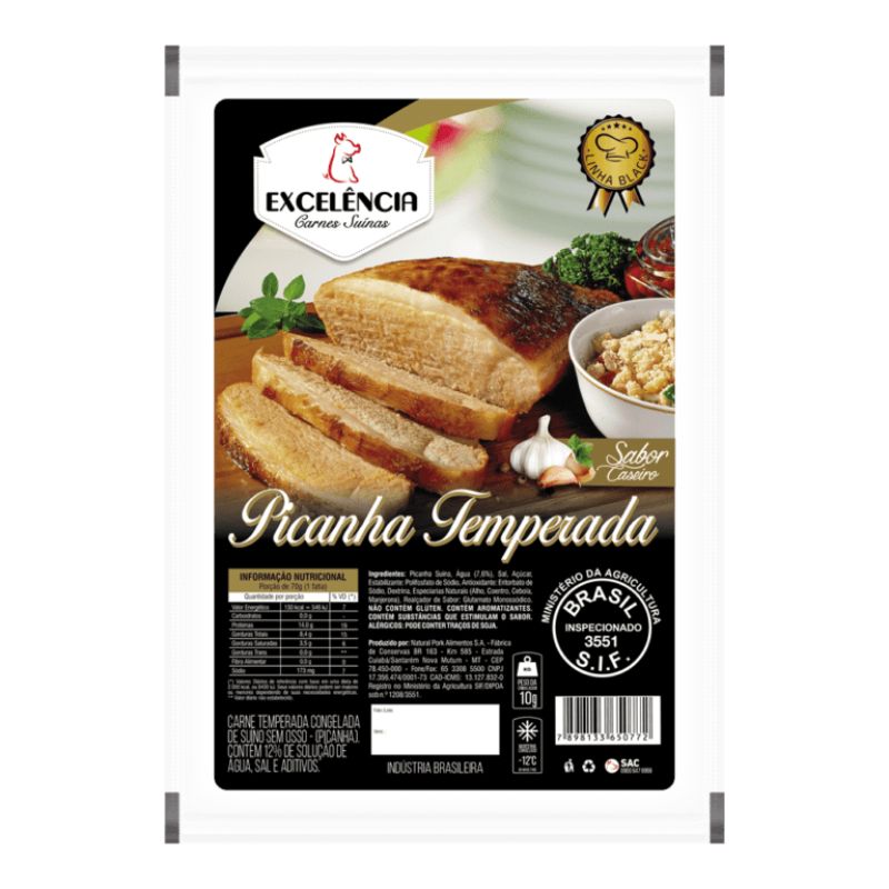 Picanha Suína Excelência Temperada Kg