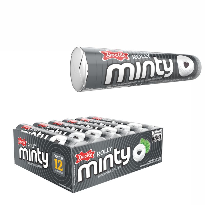 Pastilha Docile Rolly Minty Extra Forte 29g