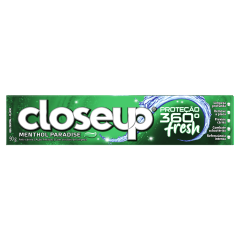 Gel Dental Menthol Paradise Closeup Proteção 360° Fresh Caixa 90g