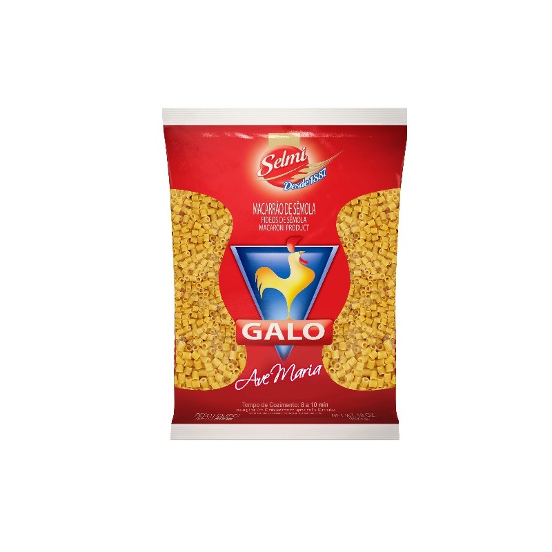 Macarrão de Sêmola Ave Maria Gallo Pacote 500g