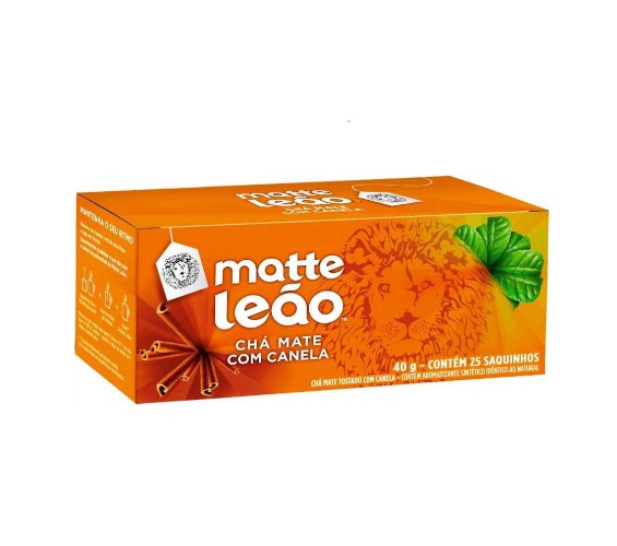 Chá Mate Canela Matte Leão Caixa 40g 25 Unidades