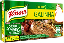 Caldo em Tablete Galinha Knorr Mais Sabor Caixa 57g 6 Unidades