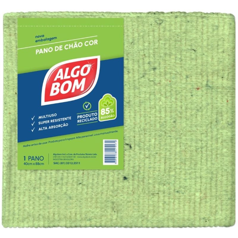 Pano Algo Bom Chão Cor 40X88