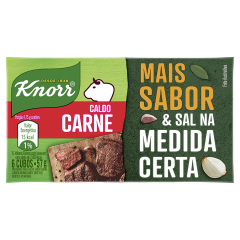 Caldo em Tablete Carne Knorr Mais Sabor Caixa 57g 6 Unidades