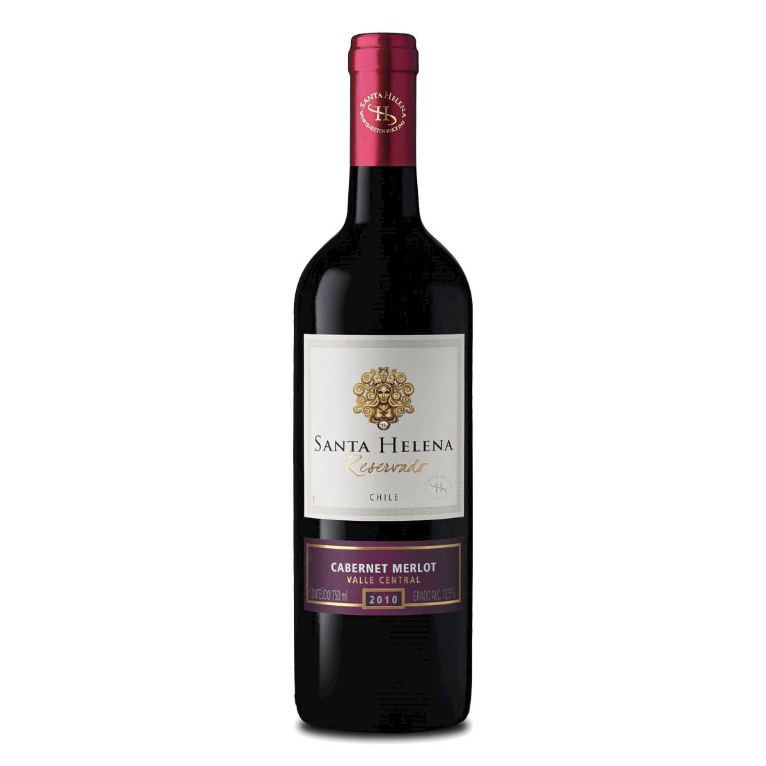 Vinho Chileno Tinto Meio Seco Reservado Santa Helena Cabernet Sauvignon Merlot Valle Central Garrafa 750ml