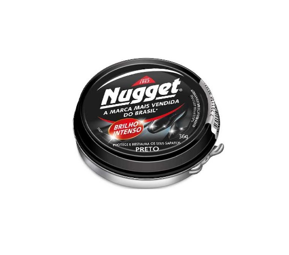Polidor de Sapato Pasta Preto Nugget Pote 36g
