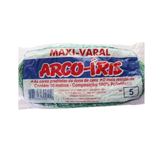 Corda Varal Arco-Íris N5 10mt