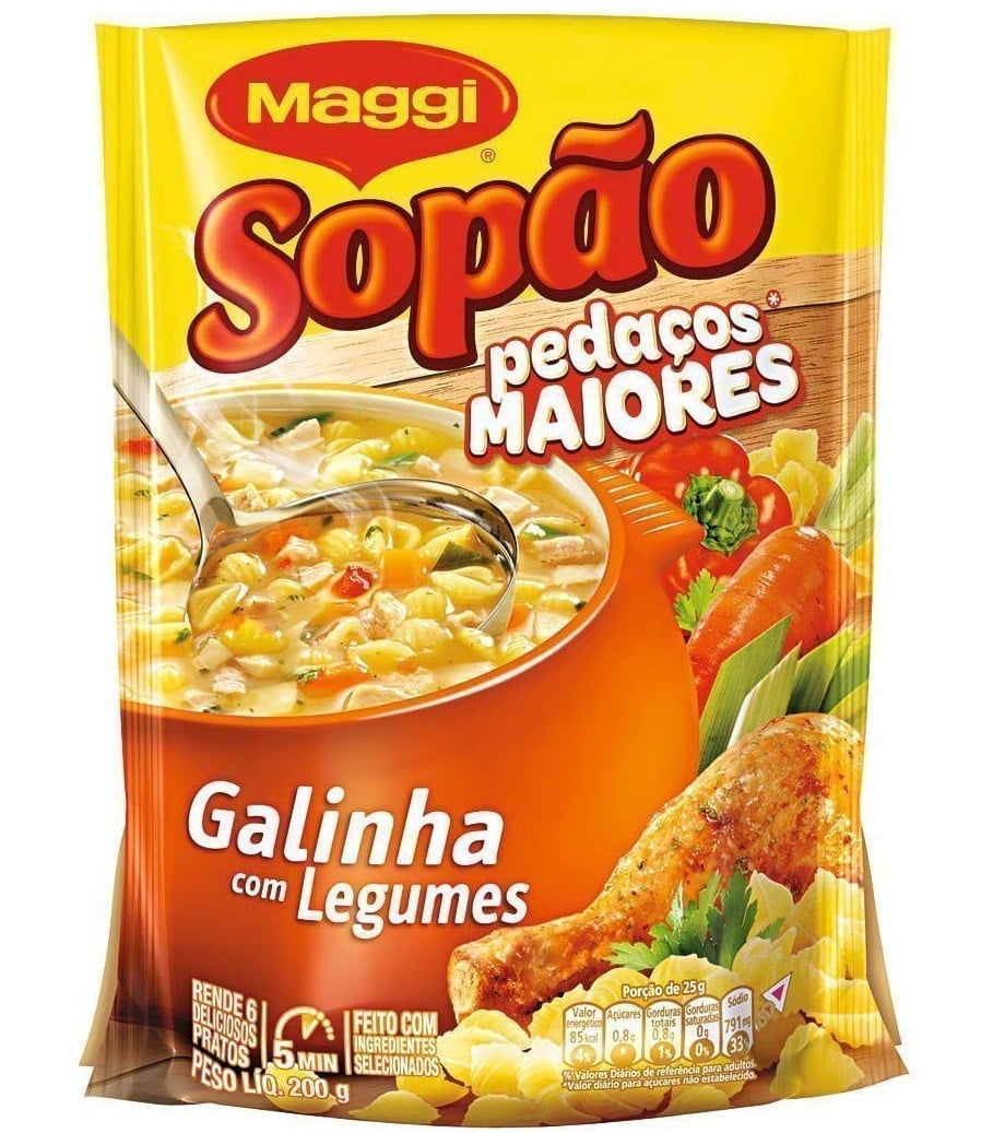 Sopão Galinha com Legumes Maggi Sachê 200g