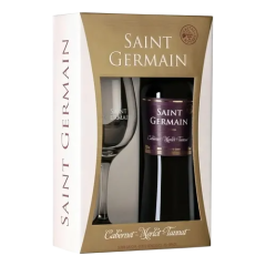 Vinho Nacional St Germain Cabernet Tinto Suave mais Taça - 2Un