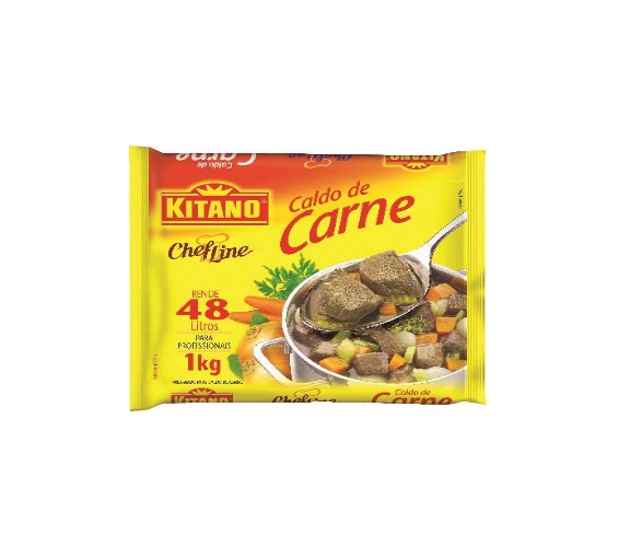 Caldo em Pó Carne Kitano Chef Line Pacote 1,01kg