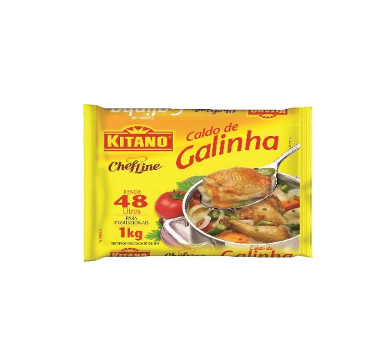 Caldo em Pó Galinha Kitano Chef Line Pacote 1,01kg