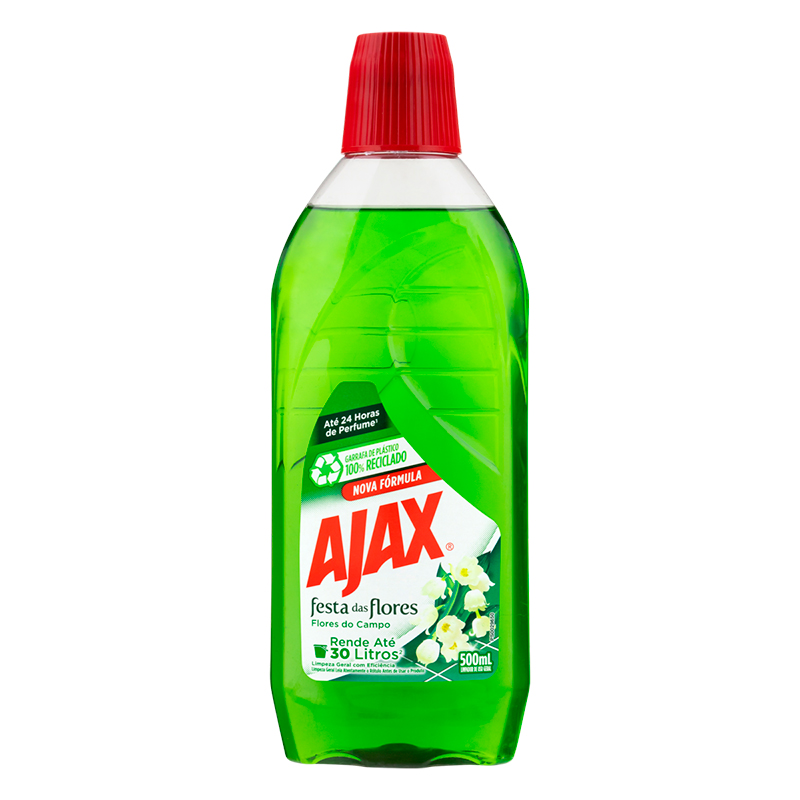 Limpador Perfumado Flores do Campo Ajax Festa das Flores Frasco 500ml