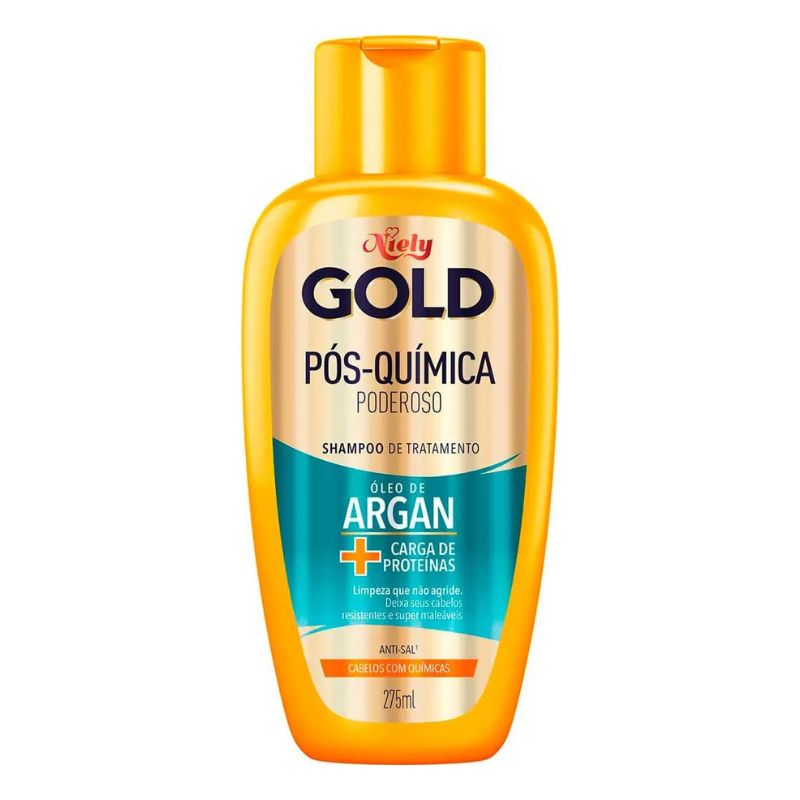 Shampoo Niely Gold Pós Química Sem Sal 275ml
