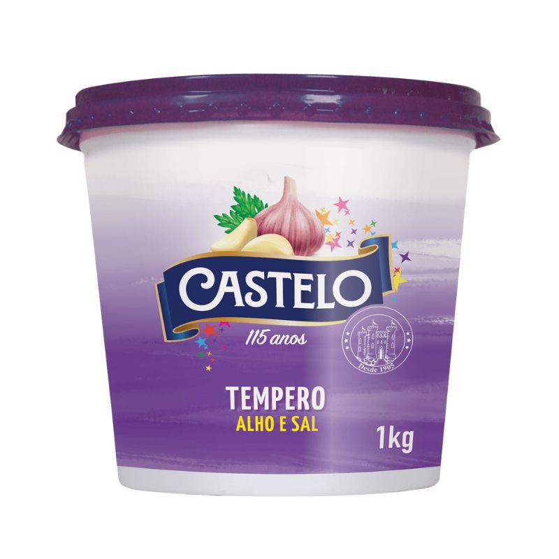 Castelo Alimentos Tempero Alho e Sal 1KG