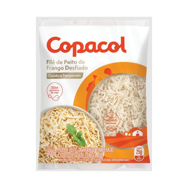 Filé de Peito de Frango Desfiado Cozido Copacol