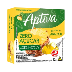 Gelatina Apti Zero Sabor Abacaxi 12g