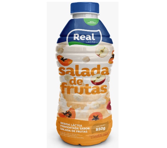 Bebida Láctea Real Salada Fruta Garrafa 800g