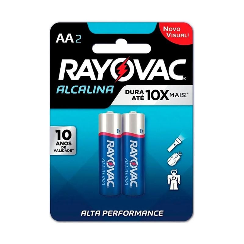 Pilha RAYOVAC AA Alcalina 2UN