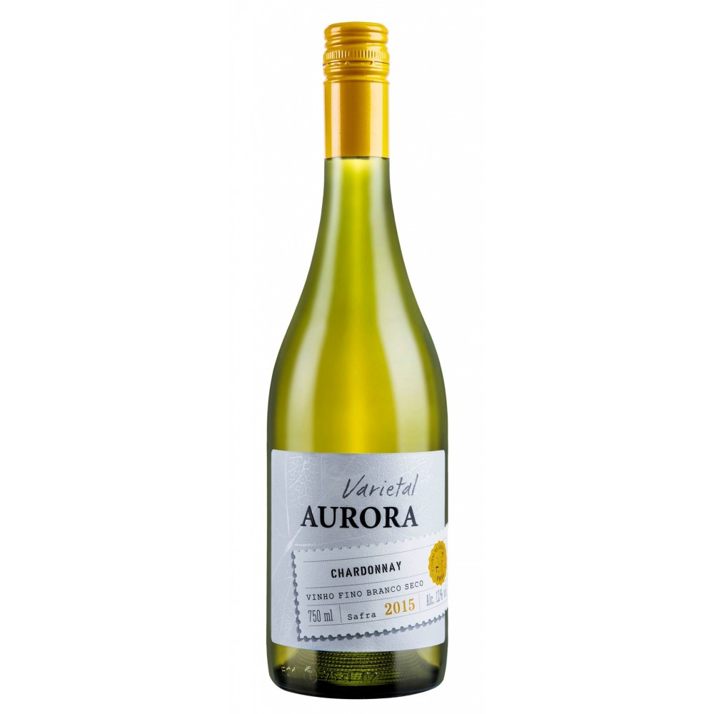 Vinho Brasileiro Branco Seco Aurora Chardonnay Serra Gaúcha Garrafa 750ml