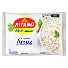 Tempero para Arroz Kitano Mais Sabor Pacote 60g 12 Unidades