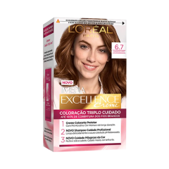 Kit Coloração Creme 6.7 Chocolate L oréal Paris Imédia Excellence