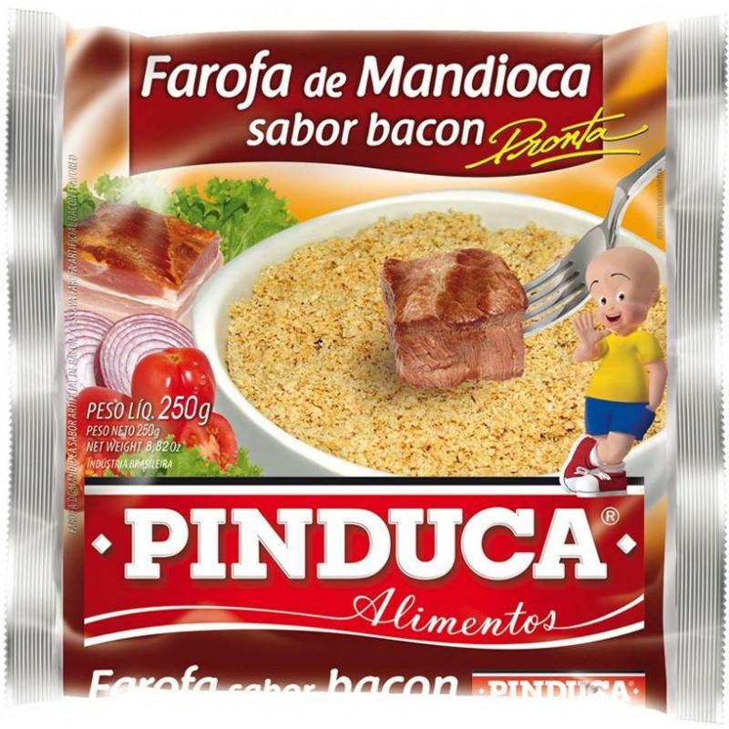 Farofa de Mandioca Bacon Pinduca Pacote 250g