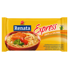 Macarrão Instantâneo Lámen Galinha Caipira Renata Express Pacote 85g