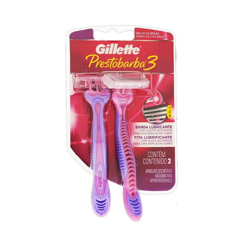 AP BAR GILLETTE PRESTOBARBA3 P/ DEPILAR