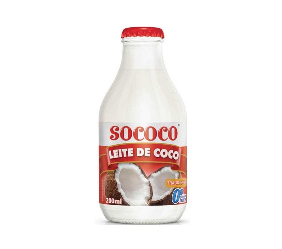 Leite de Coco Tradicional Sococo Vidro 200ml