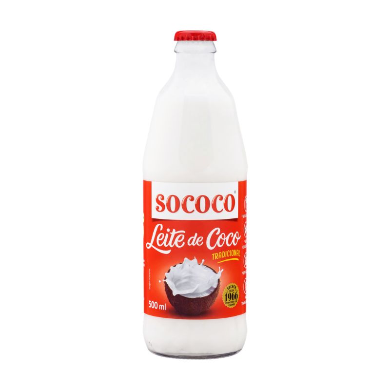 Leite de Coco Tradicional Sococo Vidro 500ml