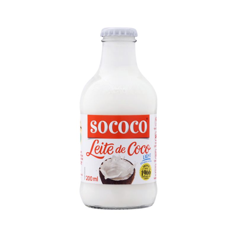 Leite de Coco Light Sococo Vidro 200ml