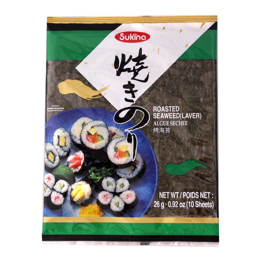 Alga Marinha Nori 10 folhas - Sukina 25g