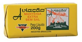 Manteiga AVIAÇÃO Extra sem Sal Tablete 200g