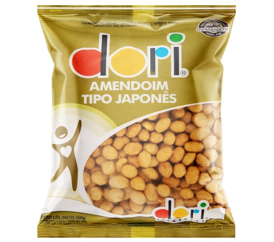 Amendoim Salgado Japonês Dori Pacote 500g