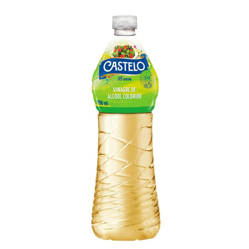 Vinagre de Álcool Colorido Castelo Frasco 750ml