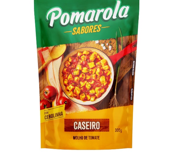 Molho de Tomate com Cebolinha Pomarola Sachê 300g