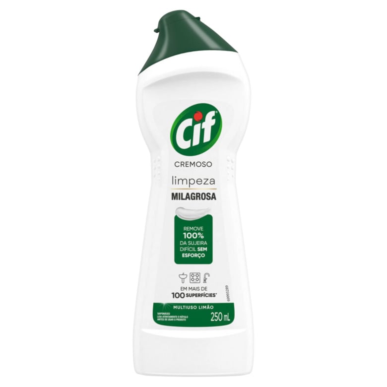 Saponáceo Cremoso Multiuso Limão Cif Squeeze 250ml