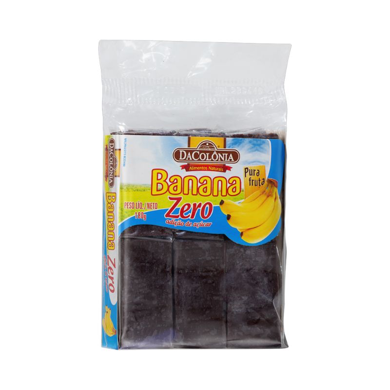 Banana Dacolônia Zero Açucar 180g