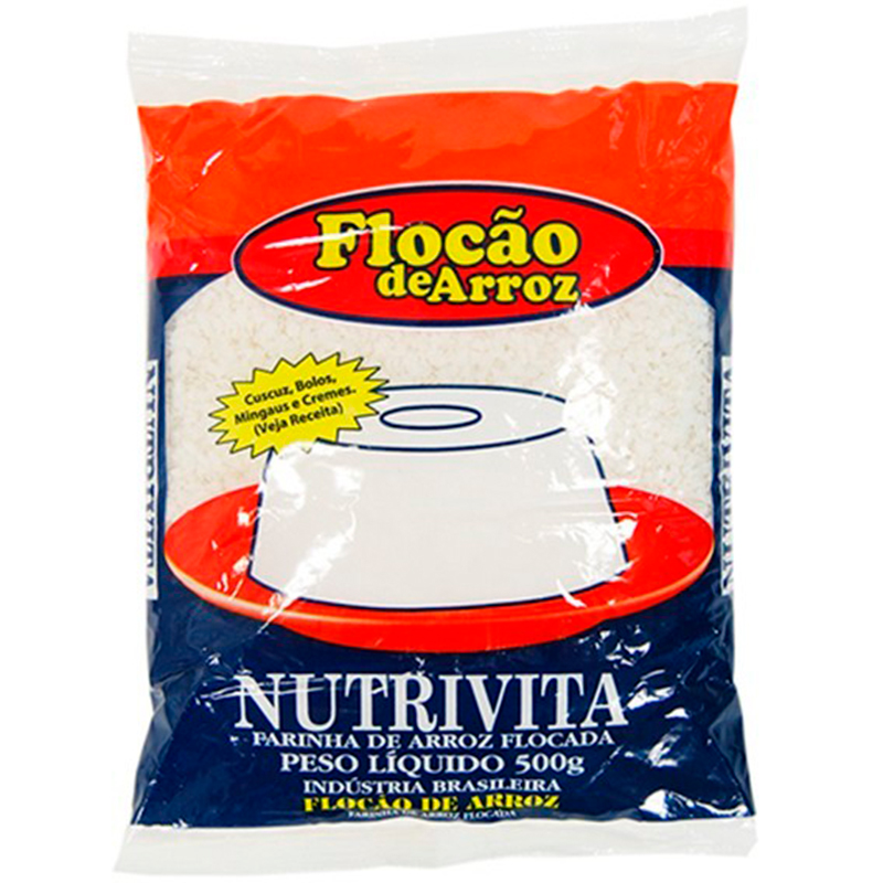 Farinha de Arroz Nutrivita Flocão 500g