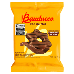 Pão de Mel Bauducco com Cobertura de Chocolate ao Leite 30g
